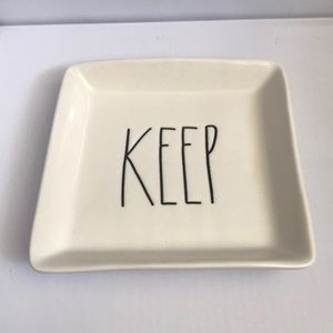 Rae Dunn KEEP Jewelry Nut Soap Dish